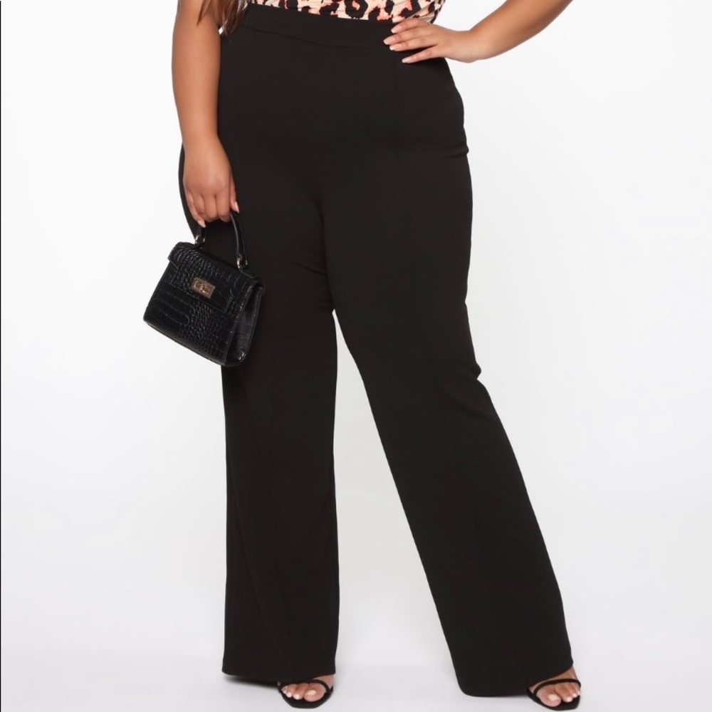 Fashion Nova Victoria High Waisted Dress Pants